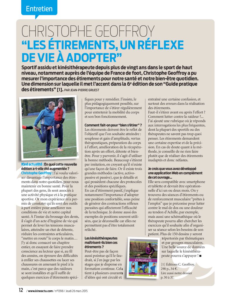 Présentation KFS® thérapeute du sport